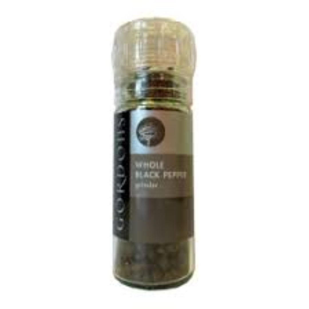 GORDONS WHOLE BLACK PEPPER GRINDER 50G